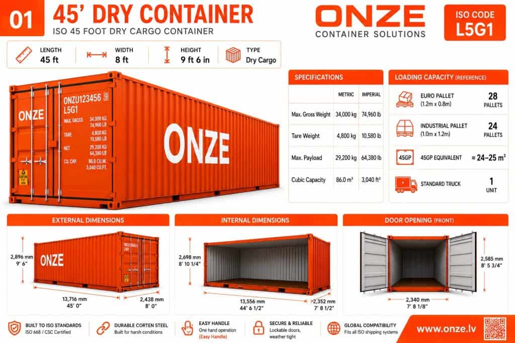     45-foot High Cube shipping container